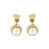 Tuğrul Altın T010547 Altın İnci Küpe