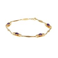 Tuğrul Altın T016077 Taşlı Altın Bileklik