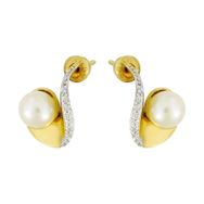 Tuğrul Altın T022455 Altın İnci Küpe