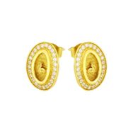 Tuğrul Altın T023899 22 Ayar Taşlı Altın Küpe