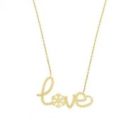 Tuğrul Altın T026787 Altın Love Kolye