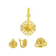 Tuğrul Altın T030882 Altın Üçlü Set