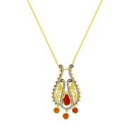 Tuğrul Altın T032243 Taşlı Altın Kolye