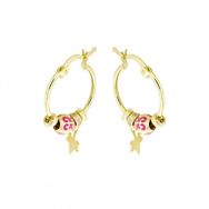 Tuğrul Altın T046509 Altın Pandora Küpe