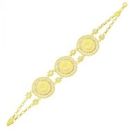 Tuğrul Altın T048679 Osmanlı Tuğralı Altın Bileklik