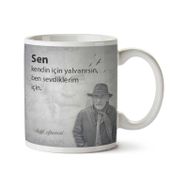 Tuncel Kurtiz Sen Kendin İçin Yalvarırsın Baskılı Kupa