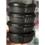 Tupperware 4x300 ml Siyah Şeker Saklama Kabı