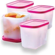 Tupperware Alaska 4x1.1 lt Pembe Saklama Kabı