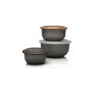 Tupperware Bordo 3'lü Kristalin Saklama Kabı