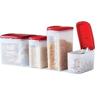 Tupperware Kırmızı 4'lü Oval Saklama Kabı