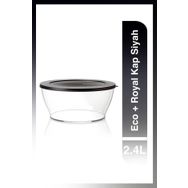 Tupperware Siyah Eco+ Royal 2400 ml Kap
