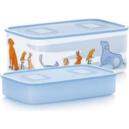 Tupperware Su Hayvanlar 2'li Sıkı Kapaklı Saklama Kabı