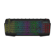 Turbox Giantpeak USB Kablolu RGB Işık Makrolu Sese Duyarlı Standart Q Gaming Oyuncu Klavyesi