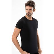 Türen 169 Siyah Likralı Erkek T-shirt