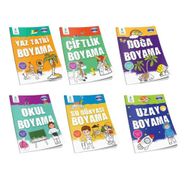 Türkçe İngilizce Boyama Seti - 6 Kitap Takım - Çocuk Gelişimi Yayınları