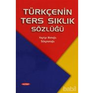 TÜRKÇENİN TERS SIKLIK SÖZLÜĞÜ - HAYRIYE SÜLEYMANOĞLU - MEMOĞLU