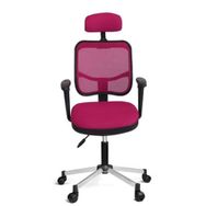 Türksit 817 Pembe File Krom Ayak Çalışma Koltuğu