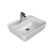 Turkuaz 076700-U 55x45 cm Cerastyle One Tezgah Üstü Batarya Delikli Lavabo