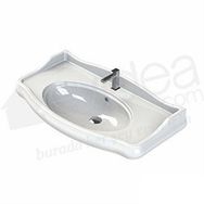 Turkuaz 1837 Serisi Etajerli 100 cm Lavabo