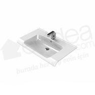 Turkuaz Anova Etajerli 80 cm Lavabo
