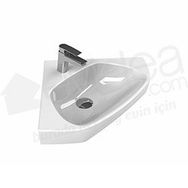 Turkuaz Arda Köşe 46 cm Lavabo
