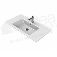 Turkuaz Arte Etajerli 85 cm Lavabo