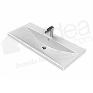 Turkuaz Elite Etajerli 100 cm Lavabo