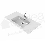 Turkuaz Ibiza Etajerli 101 cm Lavabo