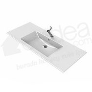 Turkuaz Ibiza Etajerli 121 cm Lavabo
