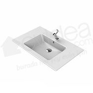 Turkuaz Ibiza Etajerli 81 cm Lavabo