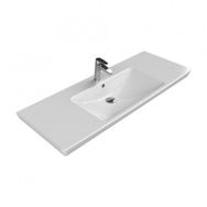 Turkuaz Seramik 125x48 cm Cerastyle Porto D Etajer Uyumlu Lavabo