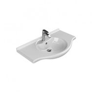 Turkuaz Seramik 85x50 cm Cerastyle Nil Etajerli Banyo Lavabo