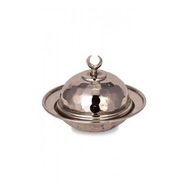 Turna Bakır TURNA5852-2 9 cm Saka Nikel El Dövme Yuvarlak Lokumluk