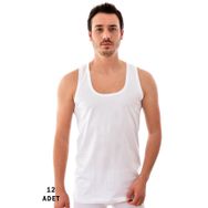 Tutku 0101-12 Beyaz 12 Adet 0101 Erkek Penye Atlet