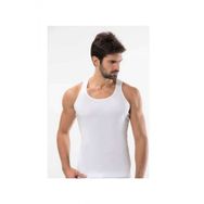 Tutku 0118 3 Adet Ribana Spor Erkek Beyaz Atlet