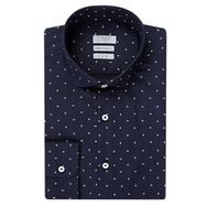 Twn 0EF020211259103M Lacivert Slim Fit Erkek Gömlek