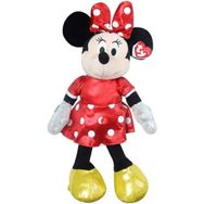 Ty Parlak Kırmızı Elbiseli Sesli Minnie Mouse 30 cm Peluş Oyuncak