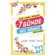 TYT AYT Fizik Kimya Biyoloji 7 Günde Güz Dönemi Soru Bankası Palme Yayınları