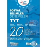 TYT Sosyal Bilimler 20 Deneme Sınavı - Yeni Nesil Yayınevi