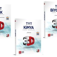 TYT Türkçe Matematik Geometri Fizik Kimya Biyoloji Soru Bankası Fırsat Seti-Çözüm 3D Yayınları