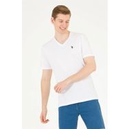 U.S. Polo Assn. 1572582 V Yaka Beyaz Erkek T-shirt