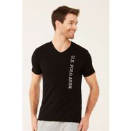 U.S. Polo Assn. 50199834-VR046 Siyah Bisiklet Yaka Regular Erkek T-Shirt