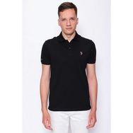 U.S. Polo Assn. 50252132 Siyah Bisiklet Yaka Oversize Erkek T-shirt
