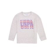 U.S. Polo Assn. 50253326-VR156 Bej Melanj Kız Çocuk Sweatshirt
