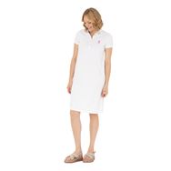 U.S. Polo Assn. 50262672-VR013 Örme Beyaz Kadın Elbise