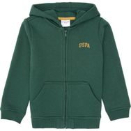 U.S. Polo Assn. Erkek Çocuk Koyu Yeşil Örme Fermuarlı Kapüşonlu Hırka 50313852-VR079 - 5 - 6 Yaş