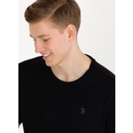 U.S. Polo Assn. GTS01IY023 Bisiklet Yaka Siyah Erkek T-Shirt