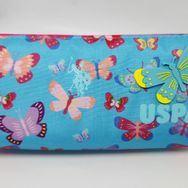 U.S. Polo Assn. PLKLK22175 Kelebekli Açık Mavi Tek Gözlü Kalem Çantası