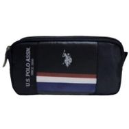 U.S. Polo Assn. PLKLK23092 Standart Çift Gözlü Deri-Süet Siyah Kalem Çantası
