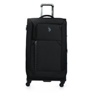 U.S. Polo Assn. PLVLZ22804A Siyah Büyük Boy Kumaş Valiz